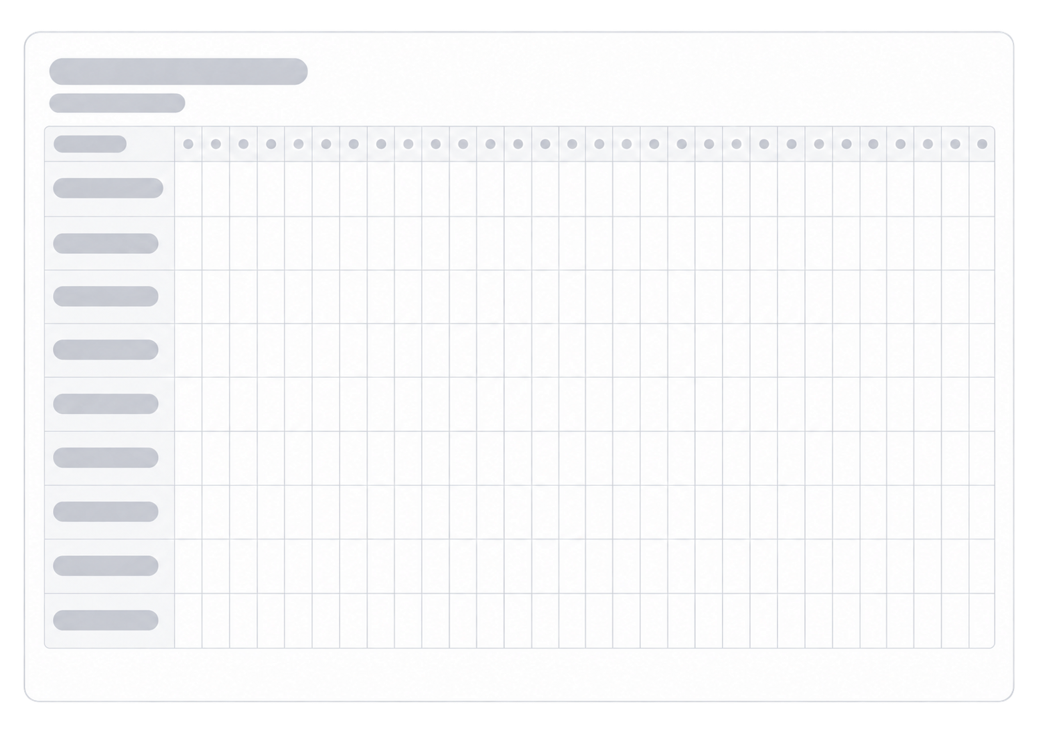Habit Tracker printable grid preview