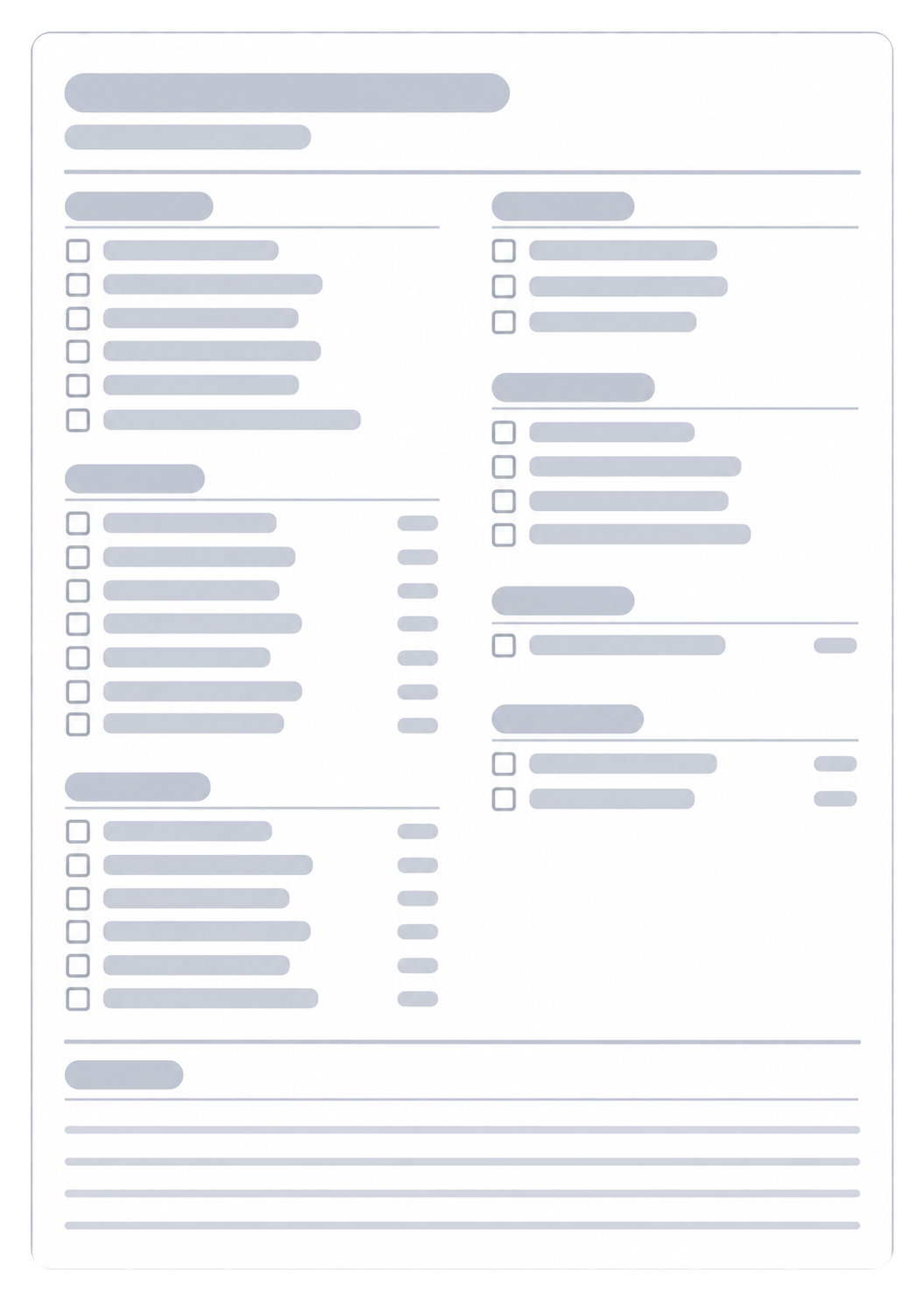 Packing List Planner
