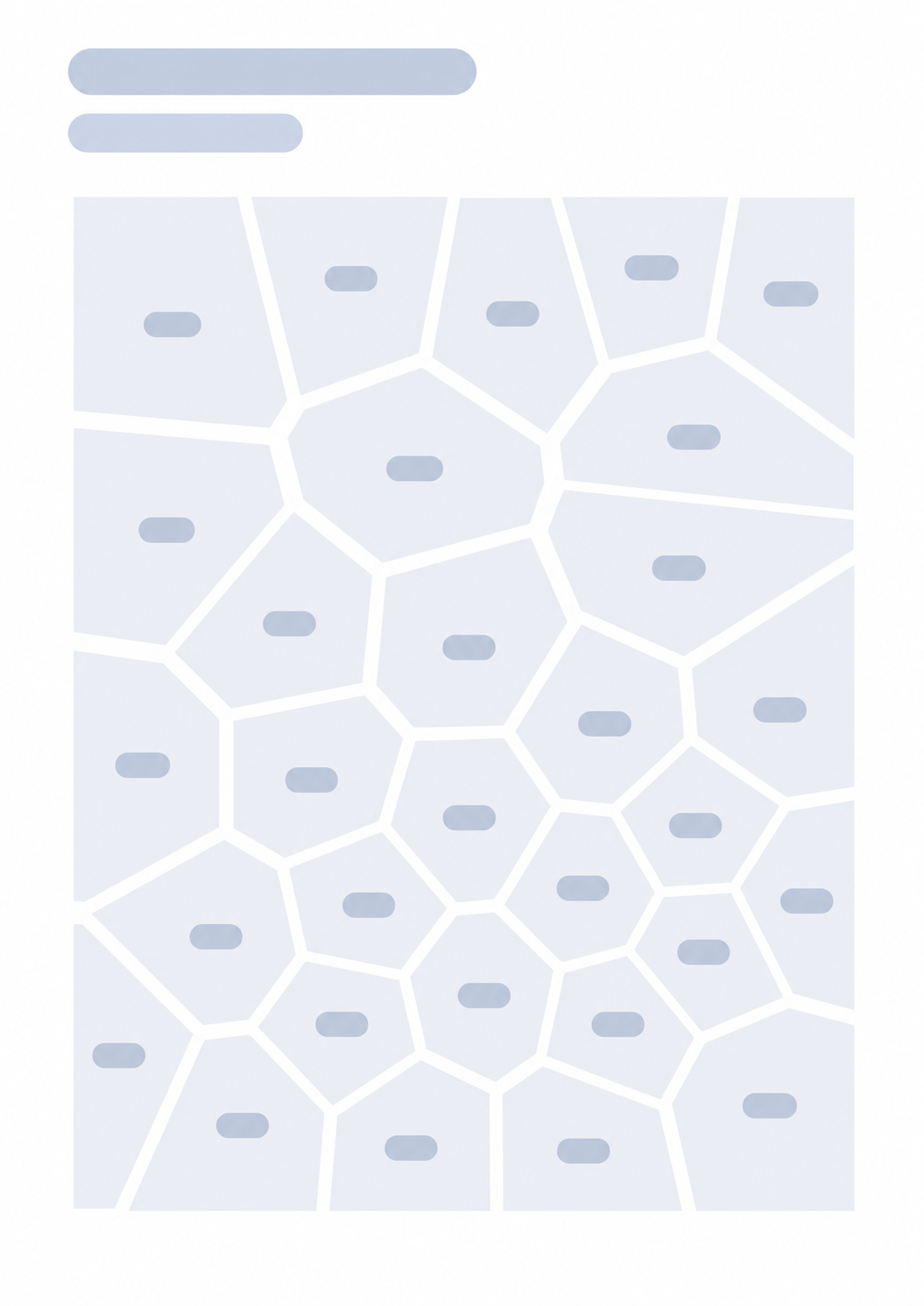 Voronoi Monthly Planner printable layout preview